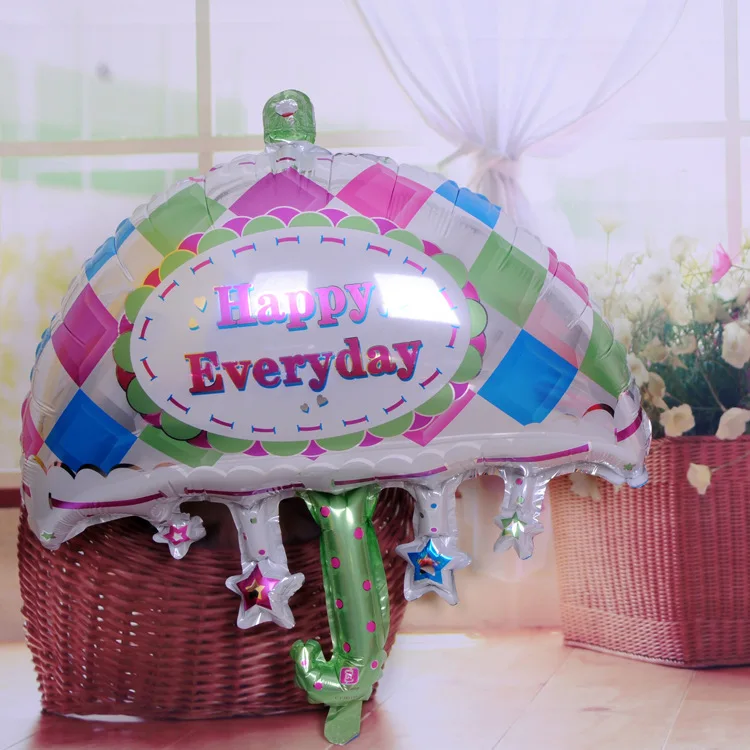 10pcs Cartoon Umbrella Balloon Aluminum Foil Balloons for Birthday