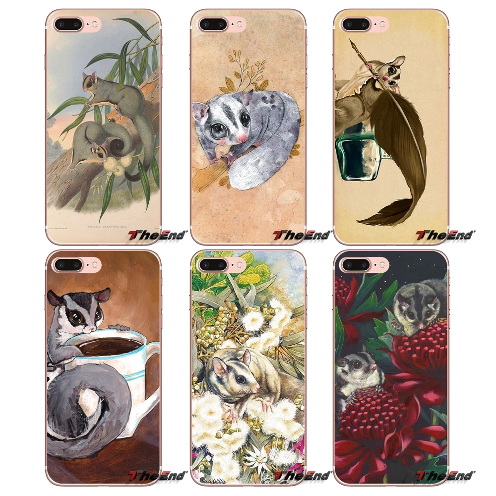 

Cartoon Sugar Gliders Pattern Soft Case For iPhone X 4 4S 5 5S 5C SE 6 6S 7 8 Plus Samsung Galaxy J1 J3 J5 J7 A3 A5 2016 2017