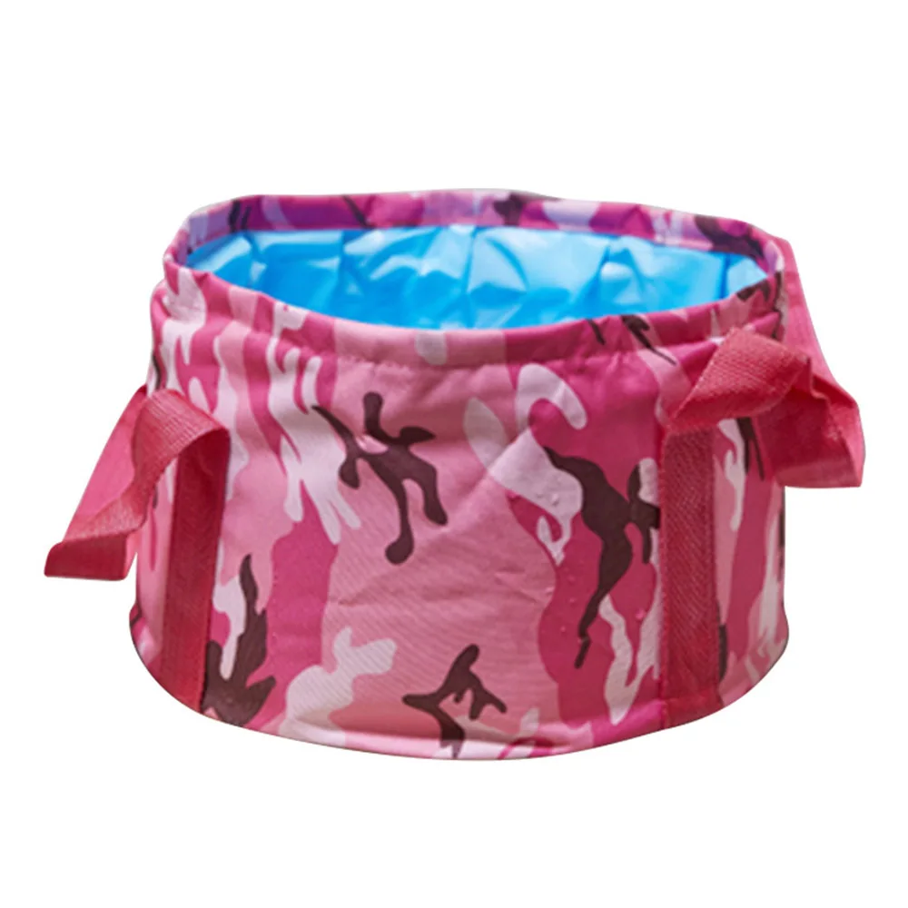 15L plegable portátil de viaje al aire libre plegable de Camping lavabo cuenco fregadero bolsa de lavado Cubo de baño de pie
