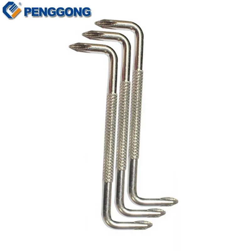 3pcs Magnétique Tournevis CrV//Chrome Vanadium Steel Phillips /& fendue Tips Mixed