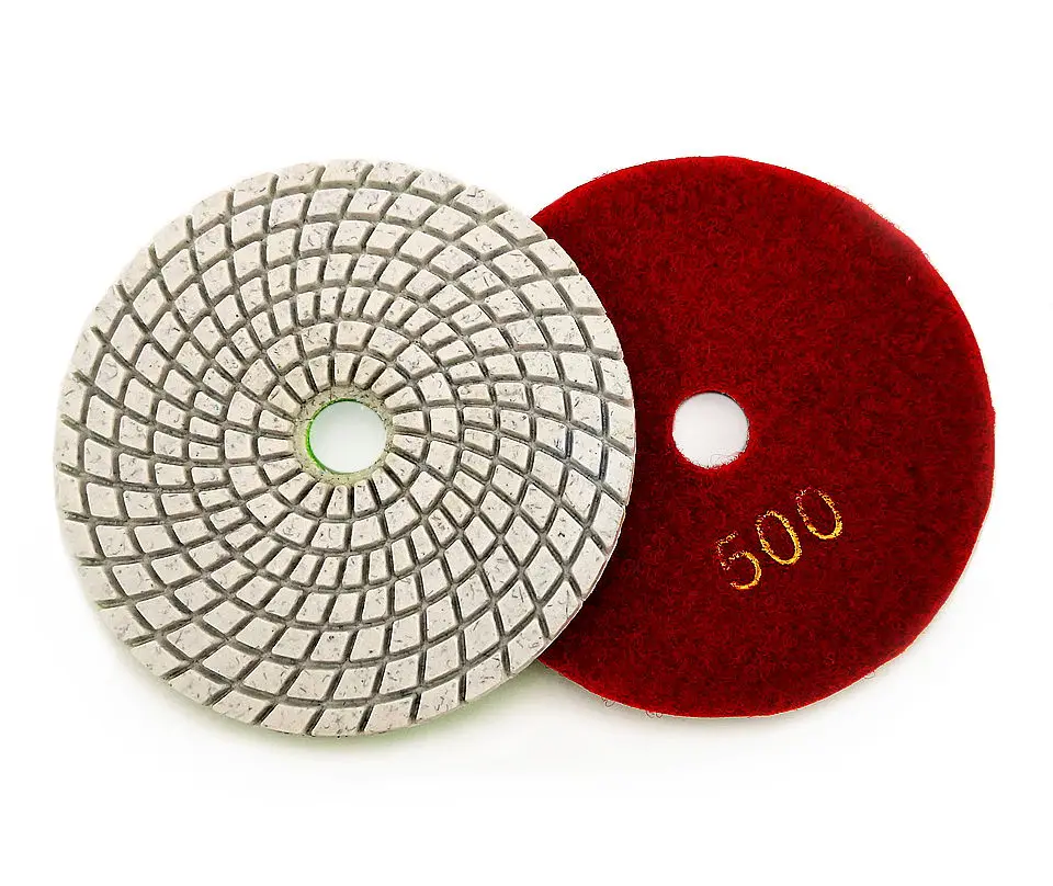 RIJILEI 7 шт. 4 дюймов алмазные диски для полировки белый шлифовальная угловая шлифовальная доска для Гранит Мрамор камень; Бетон шлифовальный диск ZJ12