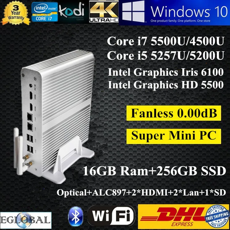 Lowest Price Mini computador Game PC 16GB Ram 256GB SSD Intel Core i7 5500U i5 5257U Graphics Iris 6100 Kodi 4K HD Mini HTPC 2 HDMI Display Lowest Price Mini computador Game PC 16GB Ram 256GB SSD Intel Core i7 5500U i5 5257U Graphics Iris 6100 Kodi 4K HD Mini HTPC 2 HDMI Display