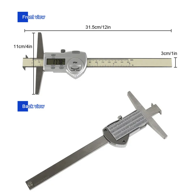 Цифровой штангенциркуль 150 мм/200 мм/300 мм из нержавеющей стали Электронный штангенциркуль микрометр глубинные измерительные инструменты Suwmiarka cyfrowa