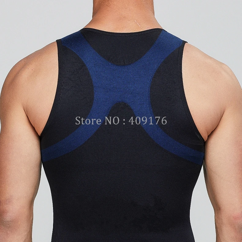 Gynecomastia Tops PRAYGER Body Shaper Men Posture Corrector Slimming Chest Shapers Waist Trainer Tops