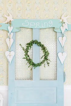 

Spring Photography Filming Photobooth Banner Backdrop Scenery Custom Photo Portrait Studios Background Wreath Backdrop XT4995