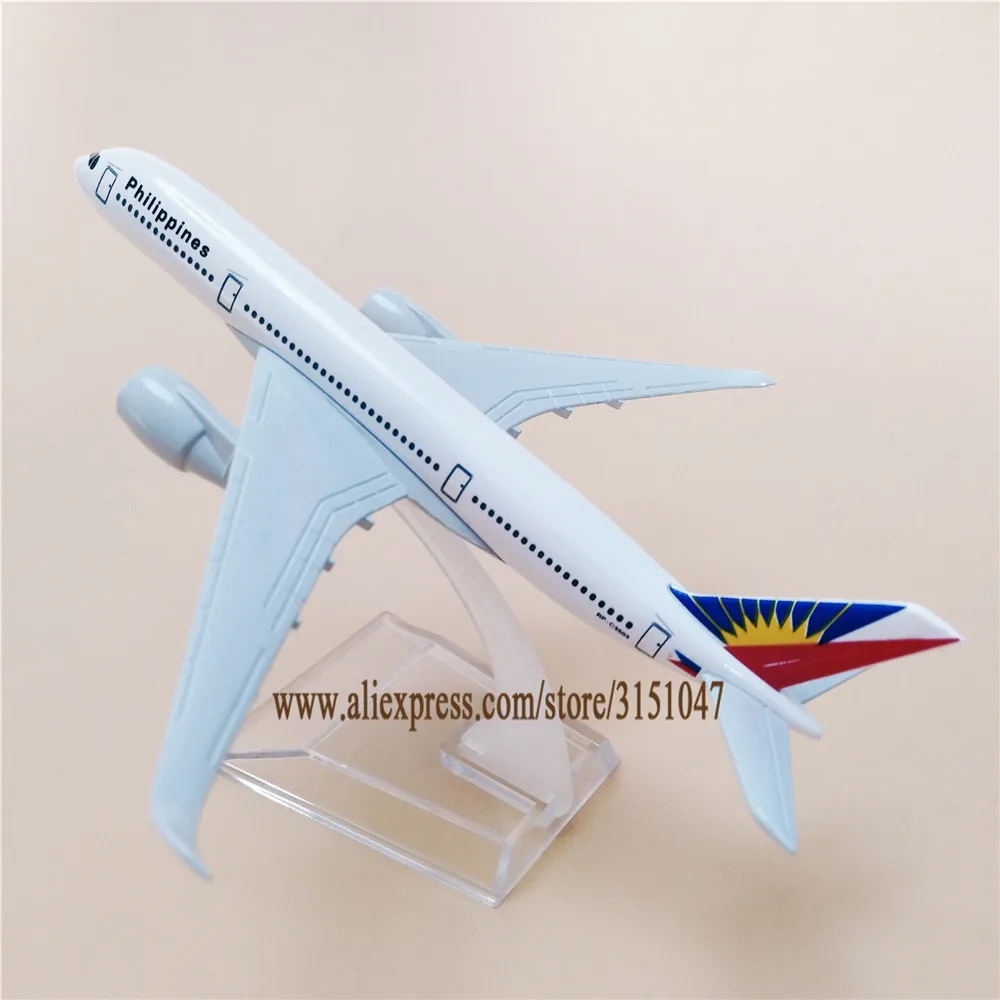 Модель самолета A350 Airlines 16 см Филиппинская авиакомпания аэробус 350 модель со