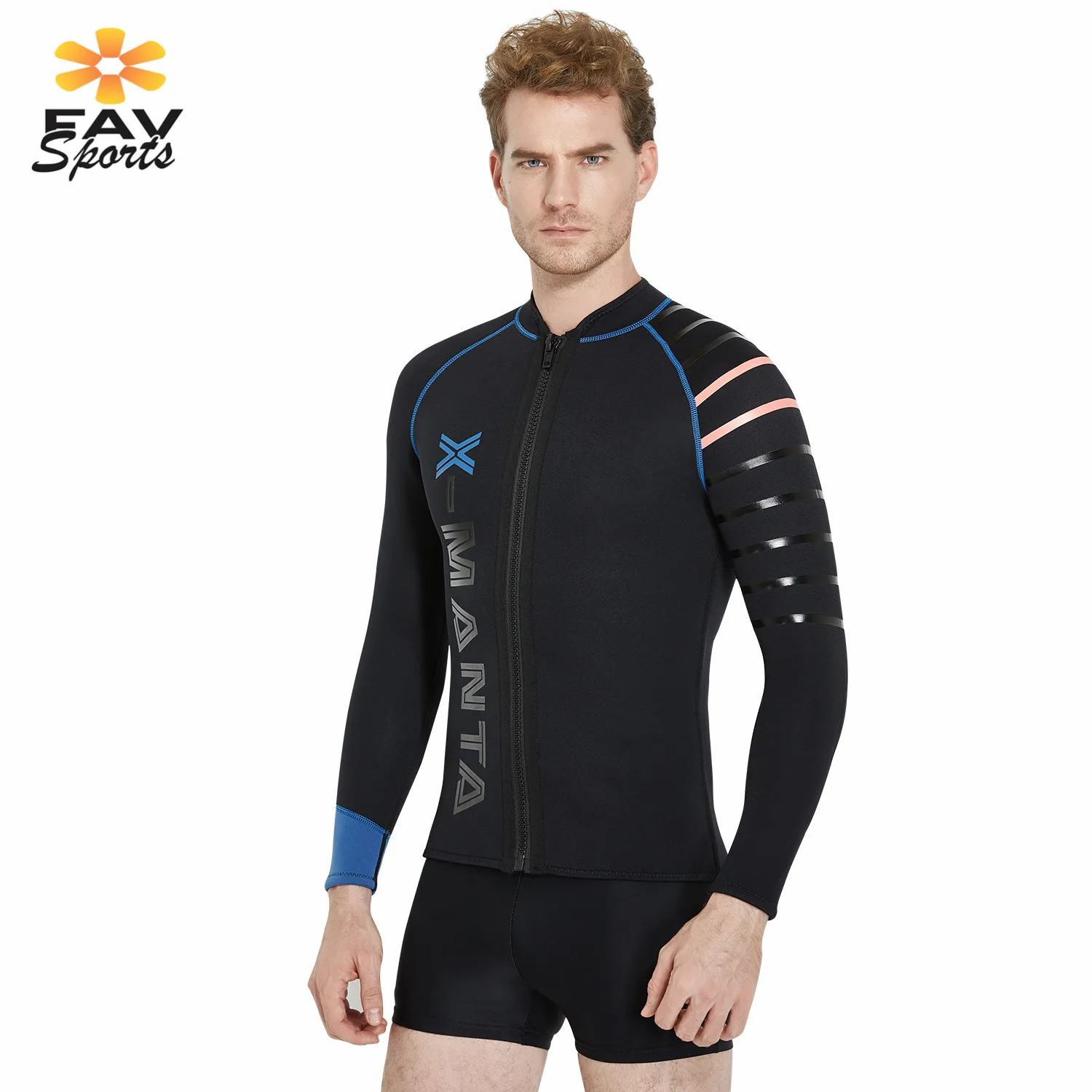 

M-3XL Swimming Surfing Suits Underwater Swimwear Long Sleeve Men Body Suits Snorkeling Diving Jacket Anti-UV Sports Clothes