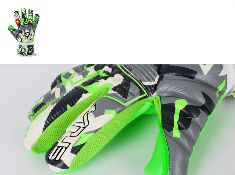 Профессиональные футбольные перчатки вратаря Finger Shield Gauntlets 4 мм уплотненные контактные латексные футбольные вратарь перчатки Goal ketter перчатки