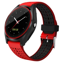 V9 Smart Watch with Camera Bluetooth Smartwatch SIM Card Pedometer Wristwatch for Android Phone Wearable Devices pk dz09 A1 Y1