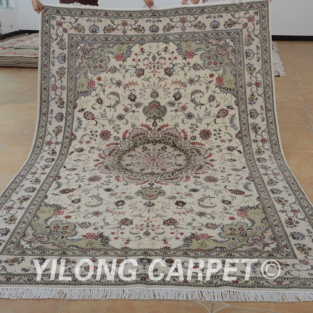 

Yilong 6'x9' Oriental handmade wool carpet exquisite hand hooked wool rugs (1400)