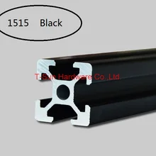Черный алюминиевый профиль алюминиевый экструзионный профиль 1515 15*15 обычно используется в сборке рамы устройства, стола и выставочного стенда