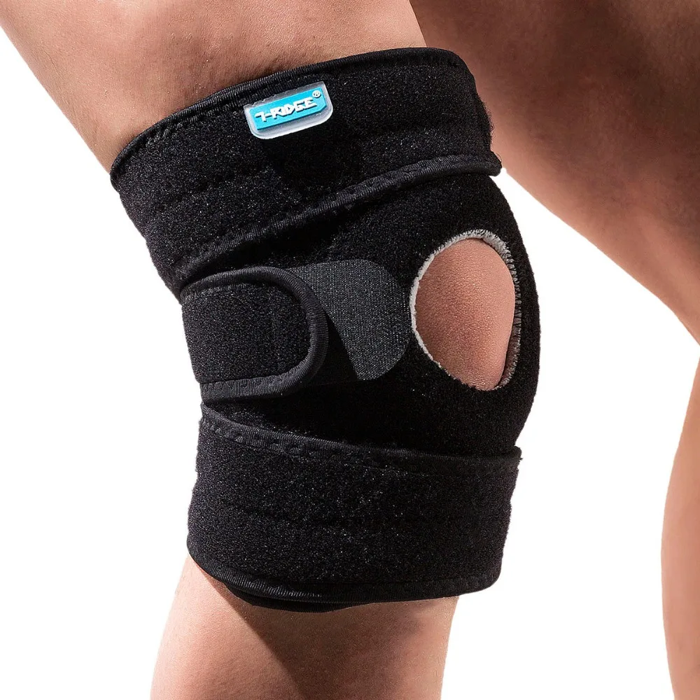 KORAMAN 4 Spring Knee Support Adjustable Sports Knee Pads Safety Guard