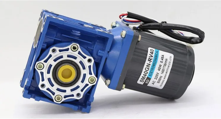 90W worm gear motor single-phase 220V AC speed motor high torque reversing electric motor 90W worm gear motor single-phase 220V AC speed motor high torque reversing electric motor