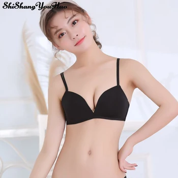 

Basic Sexy Lingerie Women Underwear Seamless Bra Comfortable Sleep Brassiere Breathable Thin Soft B Cup Intimates