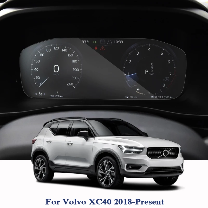 

For Volvo XC40 2018-Present GPS Navigation Screen Glass Protective Film Dashboard Display Film Internal Car Accessories Stickers