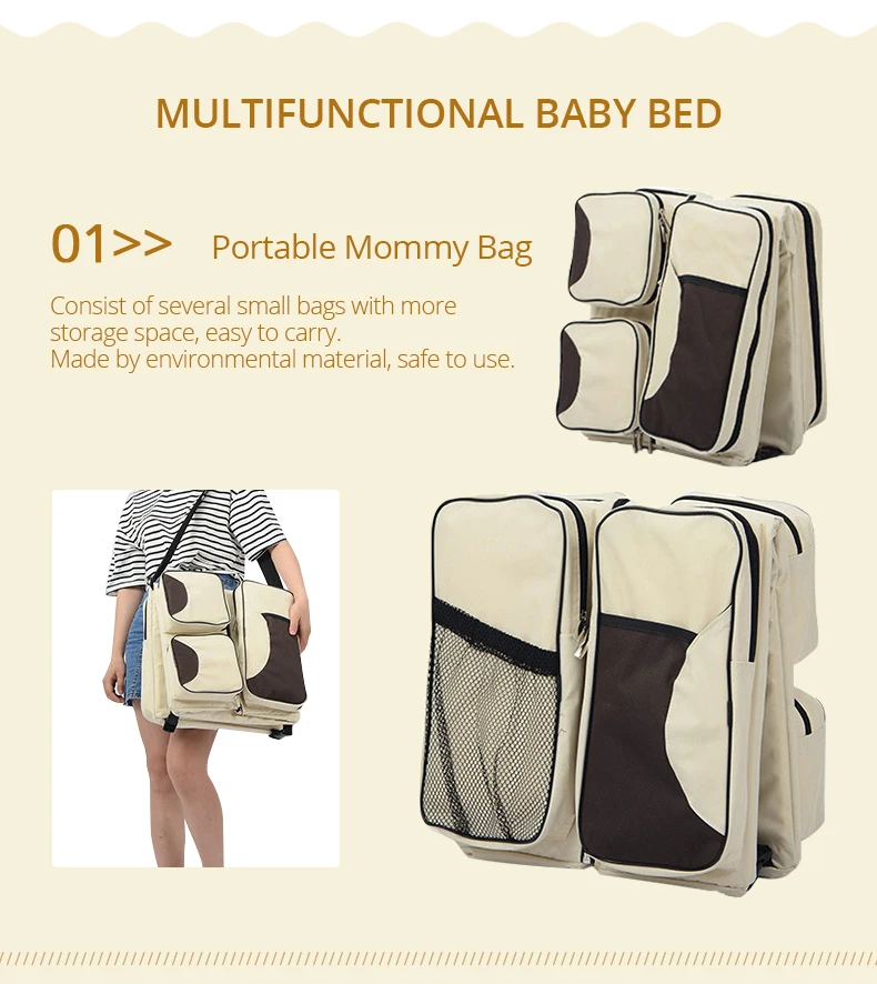 Путешествия Два Применение Многофункциональный Портативный складной детские кроватки изменение Подгузники Мумия чемоданчик для