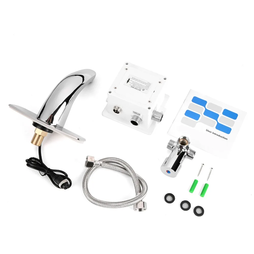 

Electronic Automatic Sensor Touchless Sink Hands-Free Hot & Cold Faucet Motion Activated Touchless Faucet Durable