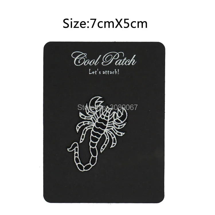 

Black Scorpion Rock Band Embroidered Iron On Patch Punk Applique Badge