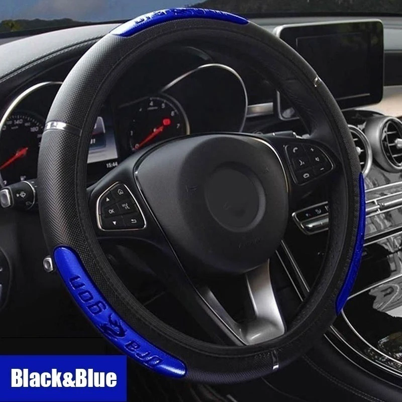 

Universal Cool Chinese Dragon Design Car Steering Wheel Covers Reflective Pu Leather Steering-Wheel Covers Busines accessories