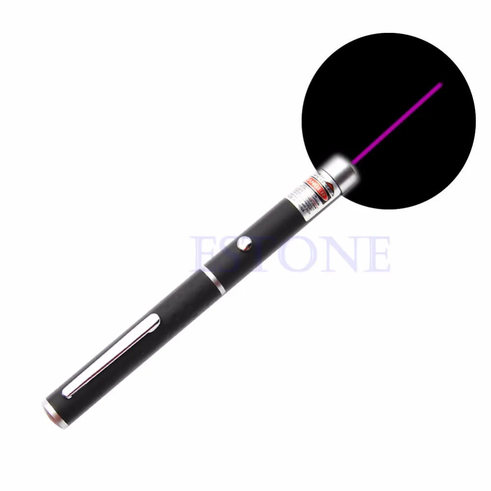 Purple 650nm 5mw Laser Pointer Pen Lazer Pointer Pen Visible Beam 2*AAA