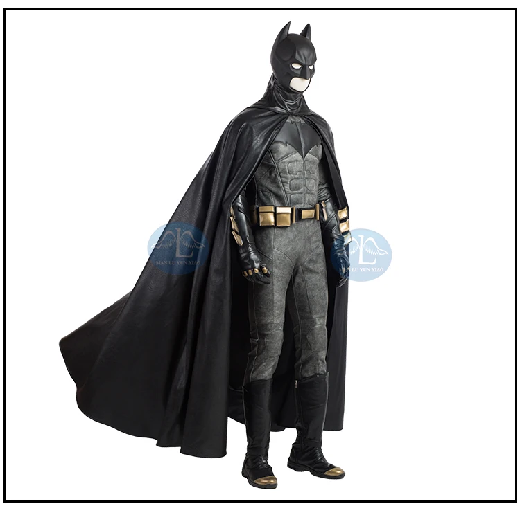 Manluyunxiao костюм Бэтмена Лига Справедливости косплей костюм супергероя костюм на Хэллоуин для детей Мужской кожаный комбинезон на заказ