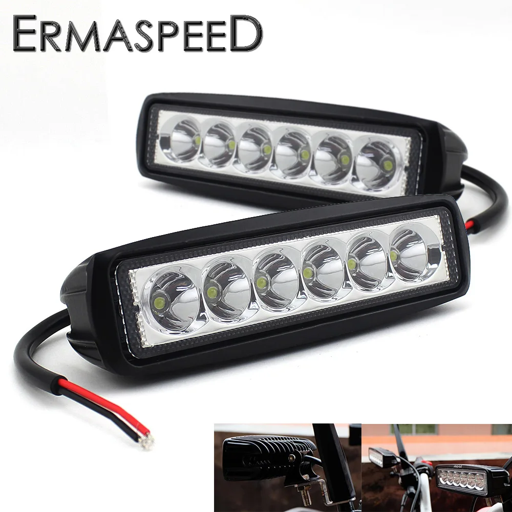 

Motorcycle LED Headlight Pair Motocross ATV Dirt Bike Daytime Running Spot Light Fog Lamp Universal for KTM YAMAHA KAWASAKI BMW