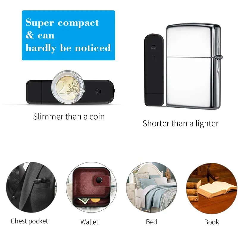 Lgsixe Digital Voice Recorder 8GB 512Kbps Dictaphone USB Flash Drive mini small voice recorders Lgsixe Digital Voice Recorder 8GB 512Kbps Dictaphone USB Flash Drive mini small voice recorders