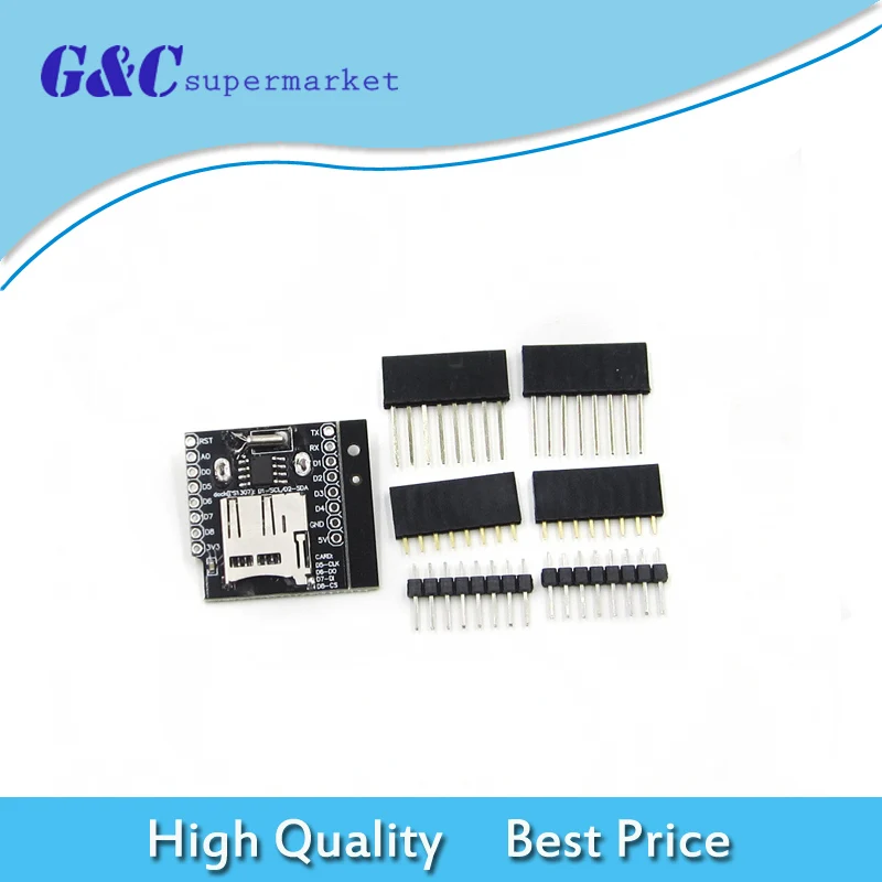 5pcs Micro SD For Wemos D1 Mini Data Logger Shield + RTC DS1307 Clock For Arduino/Raspberry