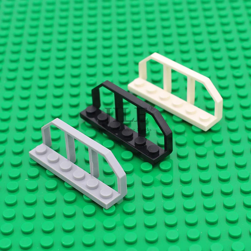 

Moc Plate Modified 1x6 with Train Wagon End 6583 Guard Bar DIY Enlighten Building Blocks Bricks Compatible Assembles Particles