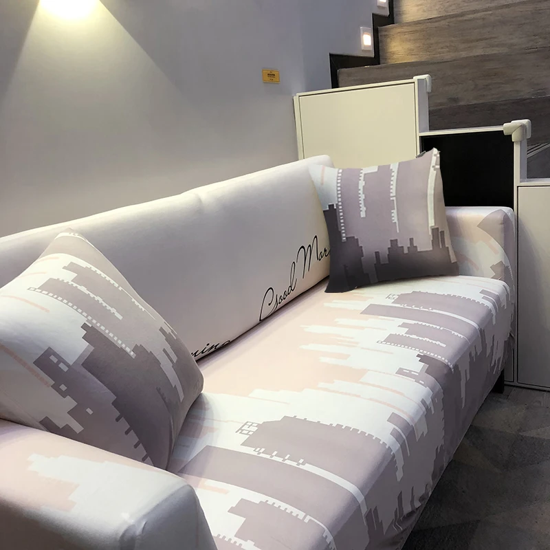 Все включено чехлы для диванов для гостиной эластичные Современные Геометрические Печатные Чехлы для диванов секционные Чехлы cubre диван