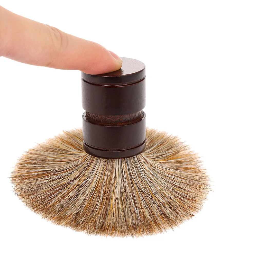 Мужская щетка для бритья с деревянной ручкой, щетка для бритья бороды, Профессиональная Мужская щетка для лица, инструмент для чистки, Профессиональные кисти для парикмахерской и дома