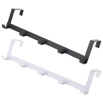 

Bathroom Towel Over The-Door Hook Rack Holder Metal Home Kitchen Hanging Coat Scarf Hat Hanger Storage Towel Rack Leading Life