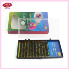 20 лотков эллиптический шелк натуральные отдельные накладные реснички одиночные ресницы ручной работы эллипсоидальные ресницы макияж удлинение