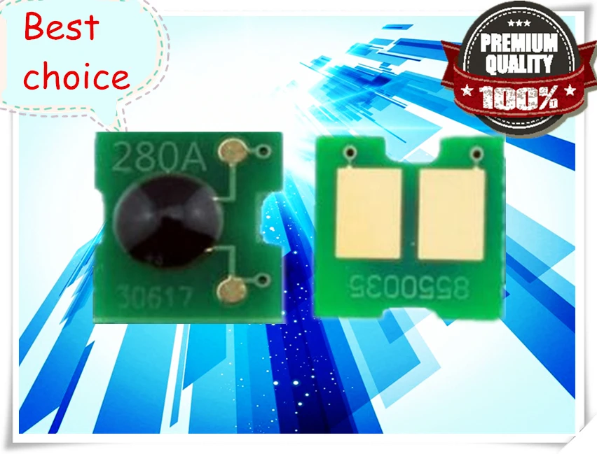 6 шт. тонер-чип 280A чипы 280 совместимые с HP Pro400/400MFP/M401d/401dn/M425dw/M425dn Бесплатная