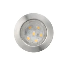 10 шт./лот 1 Вт DC12V IP67 Нержавеющая сталь Встраиваемый светодиодный лампы для метрополитена, светодиодные напольное освещение для сада включает в себя драйвер