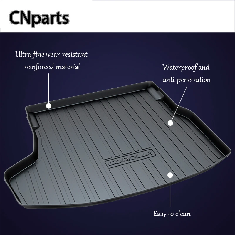

CNparts Car Cargo Liner rear trunk mat For Toyota Rav4 Camry XV40 XV50 Corolla E140/E150 E170 Reiz Vios sedan Boot Accessories