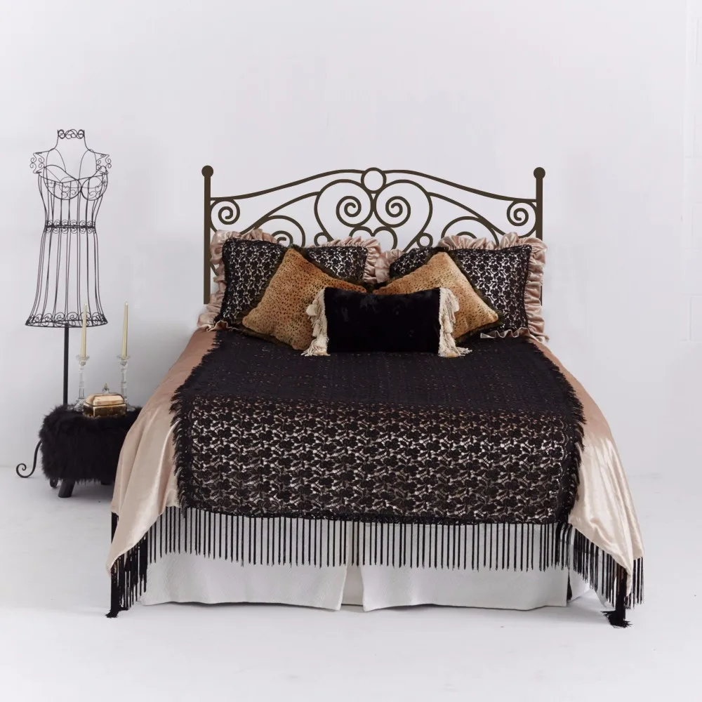 Headboard Wall Decal Vinyl Art Sticker Shabby Chic Bed Wall Decal for