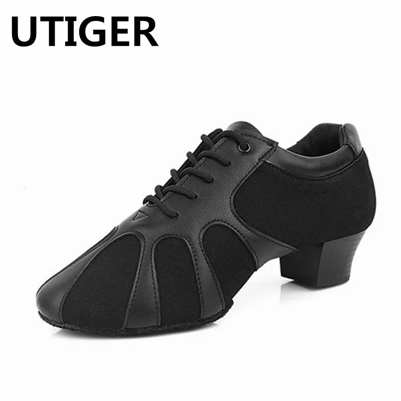 Buy Genuine Leather Adult Men Latin Dance shoes Heel 4