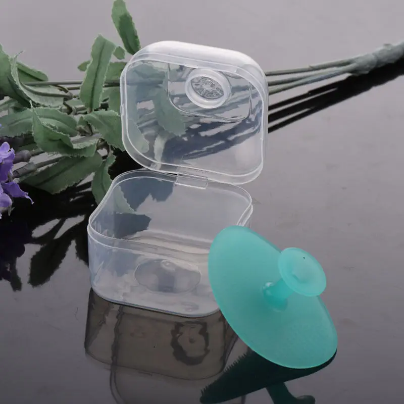 

New Arrival boy girls Head Washing Skin Care With Box Magic Silicone Oval Blackhead Remover Face Brush Cleansing Pad