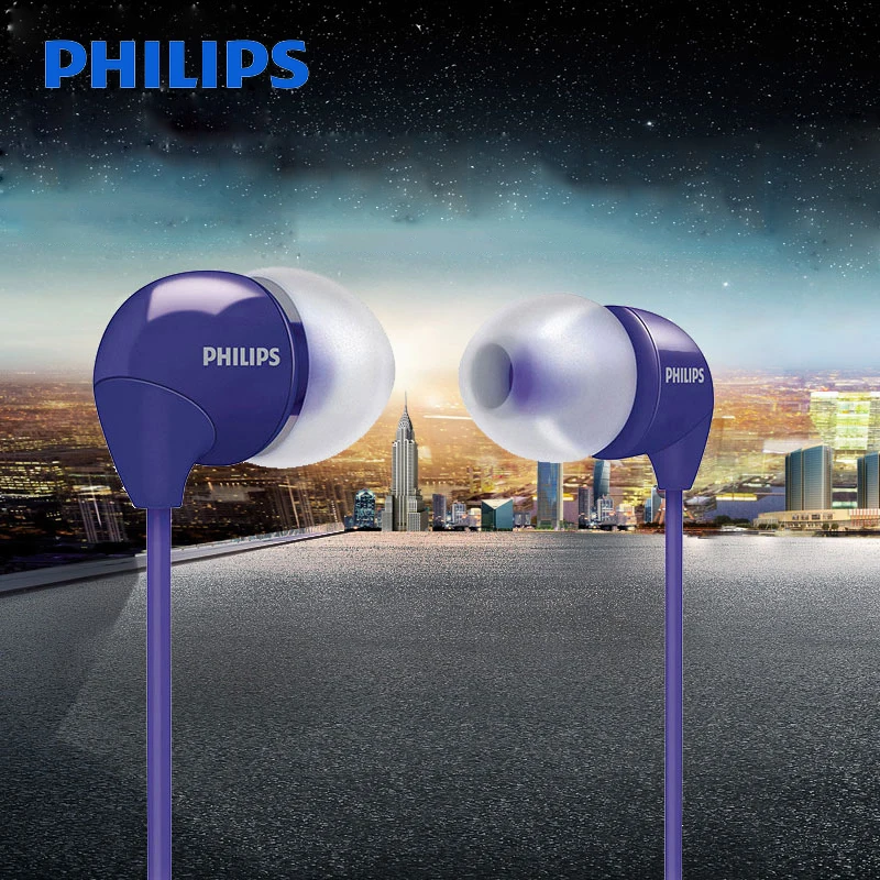 Philips SHE3590 наушники-вкладыши многоцветные выбор для Galaxy S9 S9 Plus проводные вкладыши Спортивная гарнитура бас Поддержка Ipad MP4