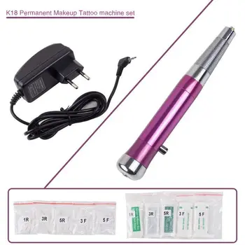 

1 Pcs Permanent Makeup Eyebrow Tattoo Pen Machine Set Needle Tip Power Supply Tattoo Machine
