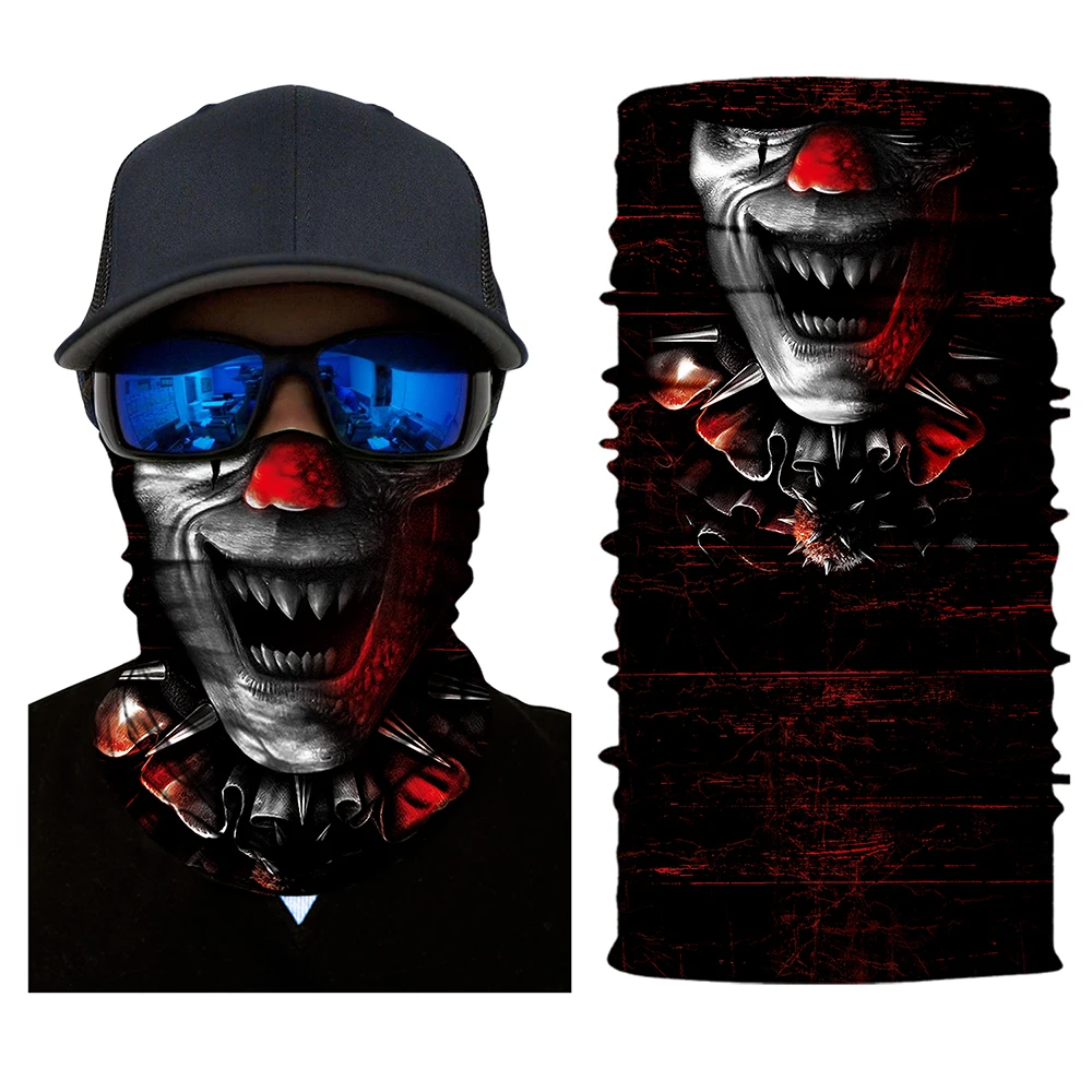 

Breathable Face Guard Shield Head Face Mask Seamlessly Multi Wear Tube Motorcycle Rider Biker Scarf Windproof Anti-UV