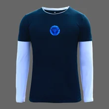 Новая футболка Железный человек 3 боевой костюм Тони Старк Железный человек фильм с длинным рукавом Футболка