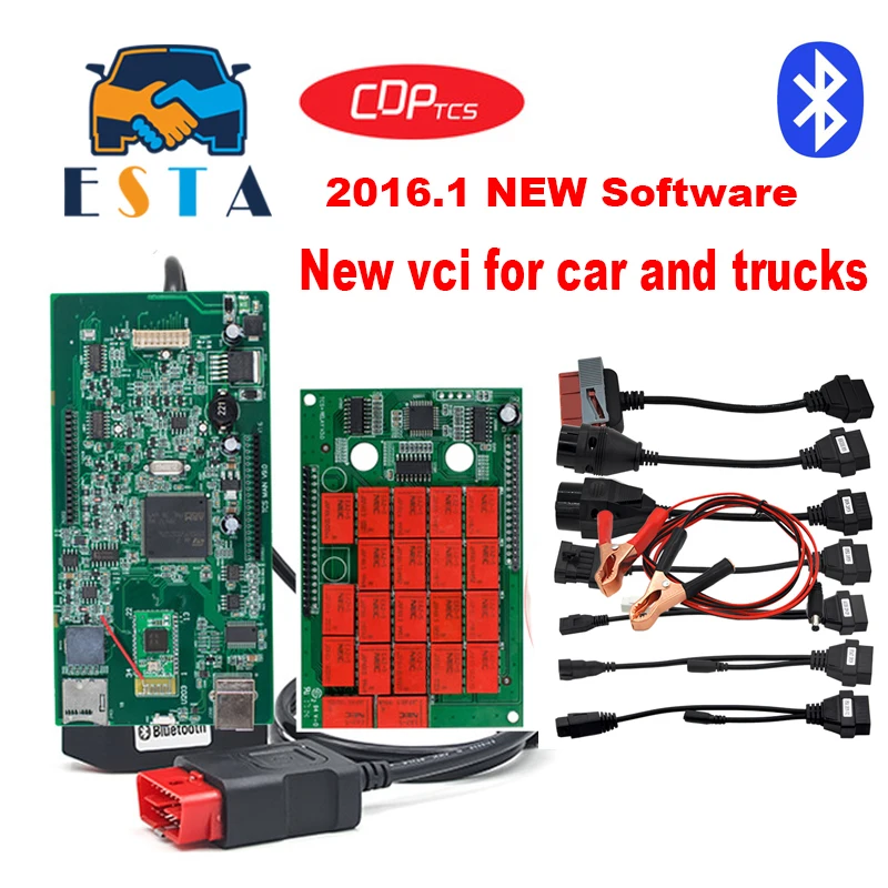 

2016.1 newest software with keygen for cdp DS150 CDP with Bluetooth TCS CDP PRO PLUS obd obd2 diagnostic tool