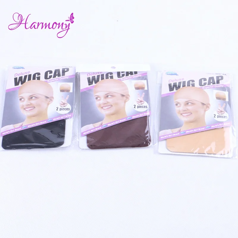 50pcs NEW Deluxe Dream Black Color Wig Cap Stretchable Elastic Hair Net Snood Wig Cap Hairnet Hair Mesh 3 colors