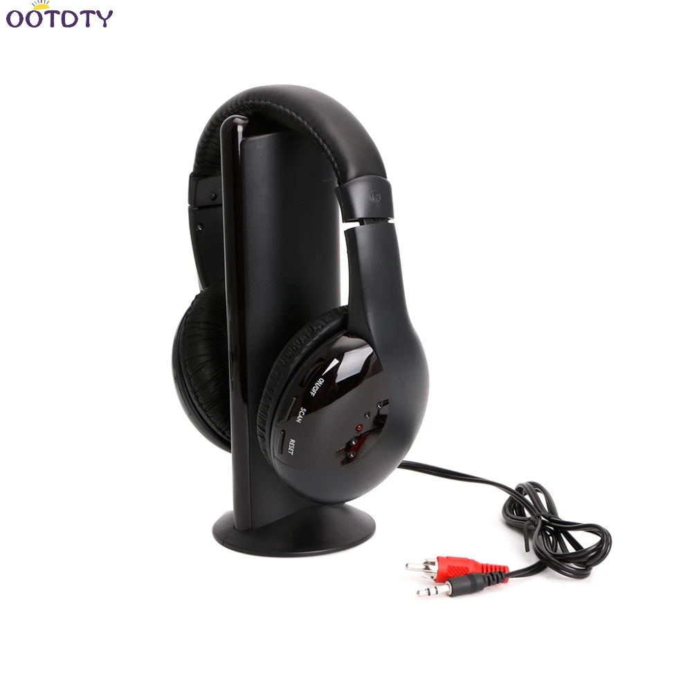5 in 1 Hi Fi Wireless Headset Headphone Earphone for TV DVD MP3 PC