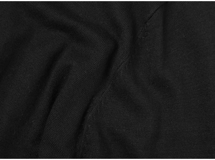 Мужской осенний модный новый Тонкий Европейский стиль черный длинный рукав с круглым вырезом пуловер свитер мужской Повседневный