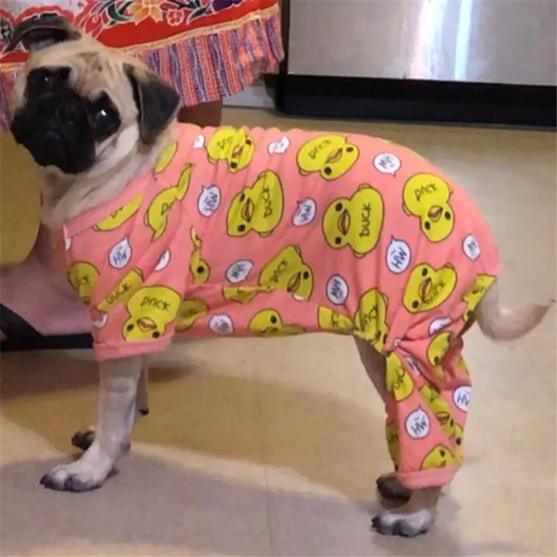 

Cotton Dog Pajamas Cute Cartoon Dog Clothes Chihuahua Yorkie Puppy Pug Clothing Dog Jumpsuit Overalls Pet Costume