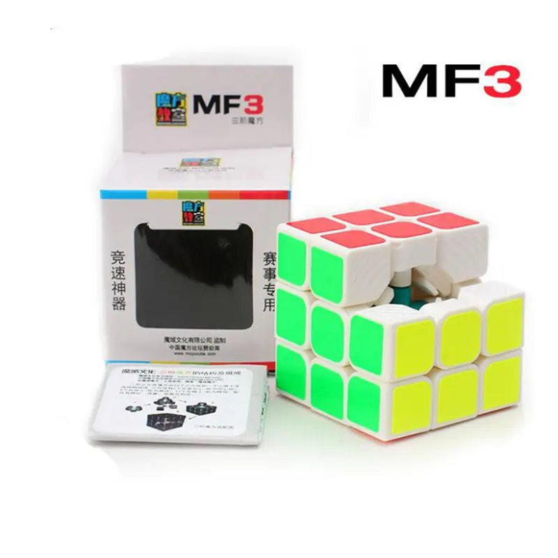 Мою MF3 кубик рубика 3X3 cube 3x3x3 Magic cube 3 Слои Черный/Белый Профессиональный головоломки классические игрушки для детей