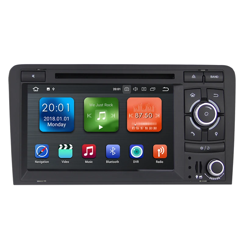 Top KSAOTU 7" DAB+ 4G Android 8.0 Car DVD Player SD GPS for Audi A3 1